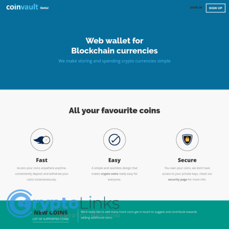 CoinVault Multi Wallet
