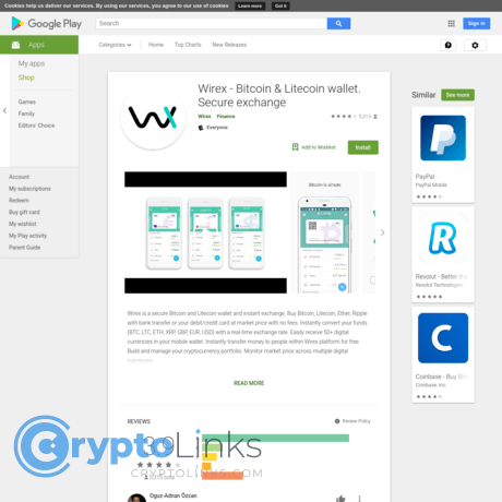 Wirex – Bitcoin & Litecoin wallet