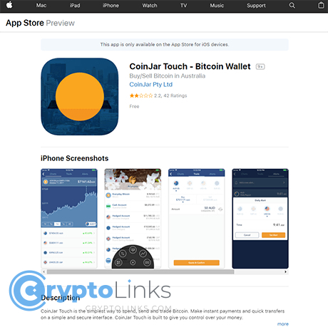CoinJar Touch – Bitcoin Wallet