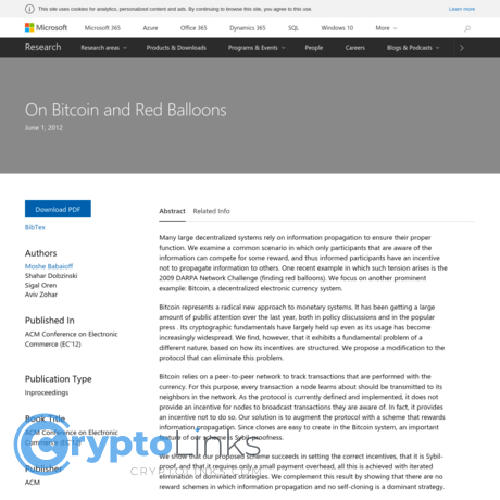 On Bitcoin and Red Balloons