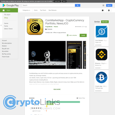 CoinMarketApp – CryptoCurrency Portfolio, News,ICO
