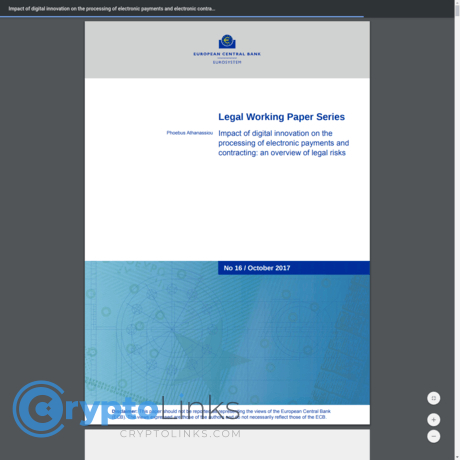 ECB – Legal Working Paper Series